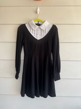 Killstar Bethany Brutal Gothic Black White Dress M
